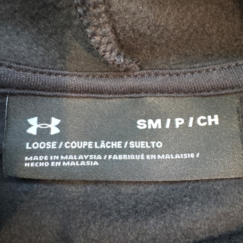 Under Armour Womens Rival Fleece Funnel Neck Hoodie Black 1331725-001 Small NWT - Picture 3 of 9